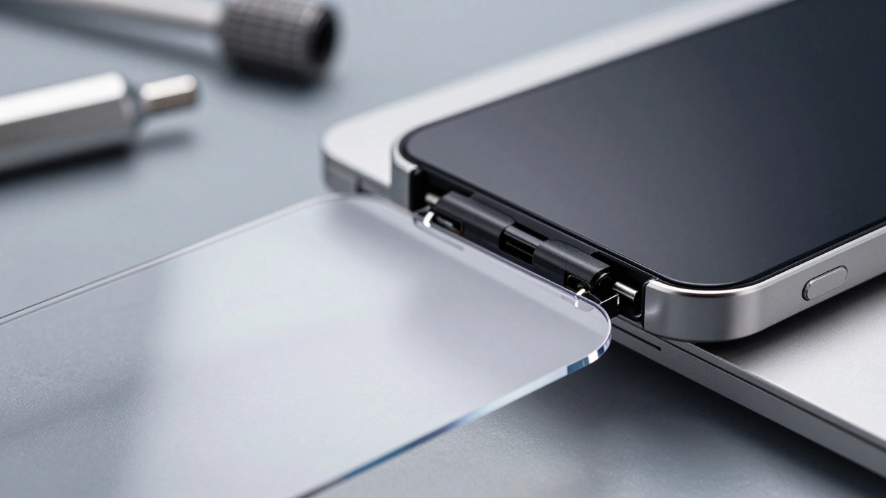 Close-up of ABS and Polycarbonate parts for electronics